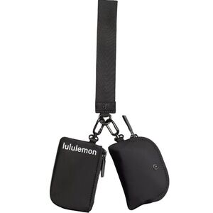 Dual Pouch Wristlet - Black NWT in Sealed Packaging